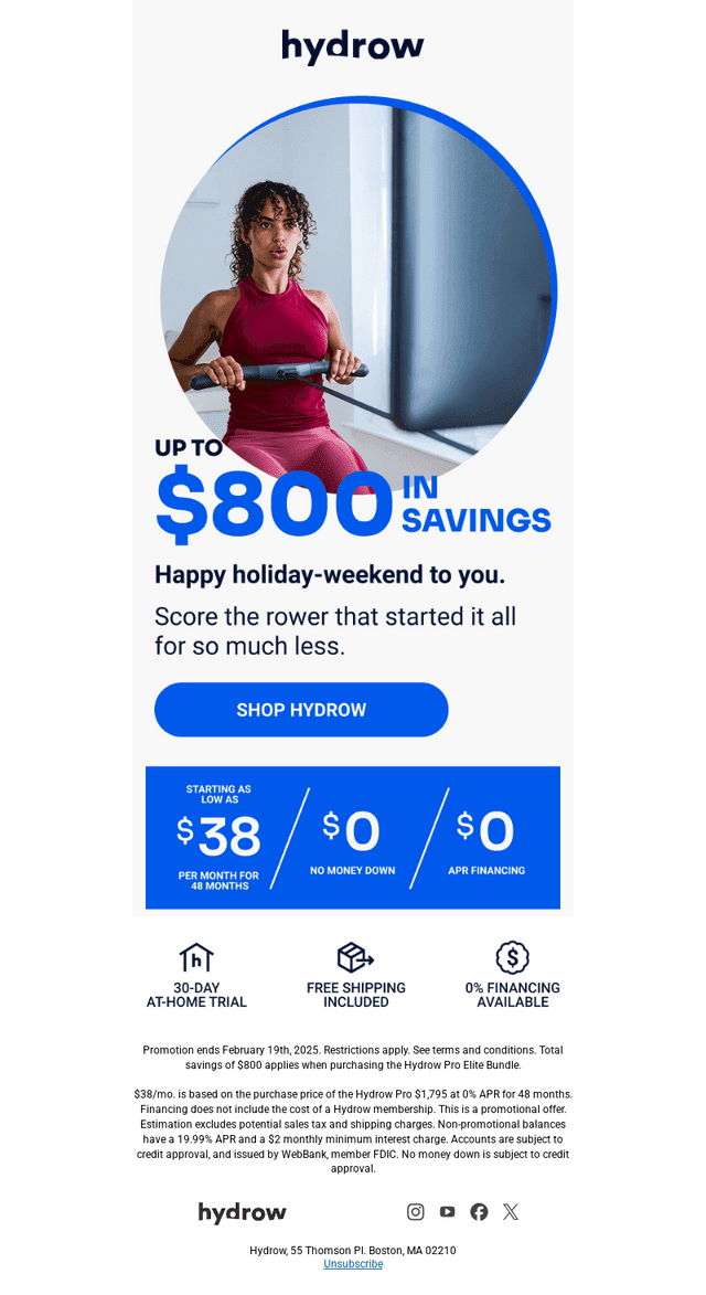 Savings like this won’t happen again until…?