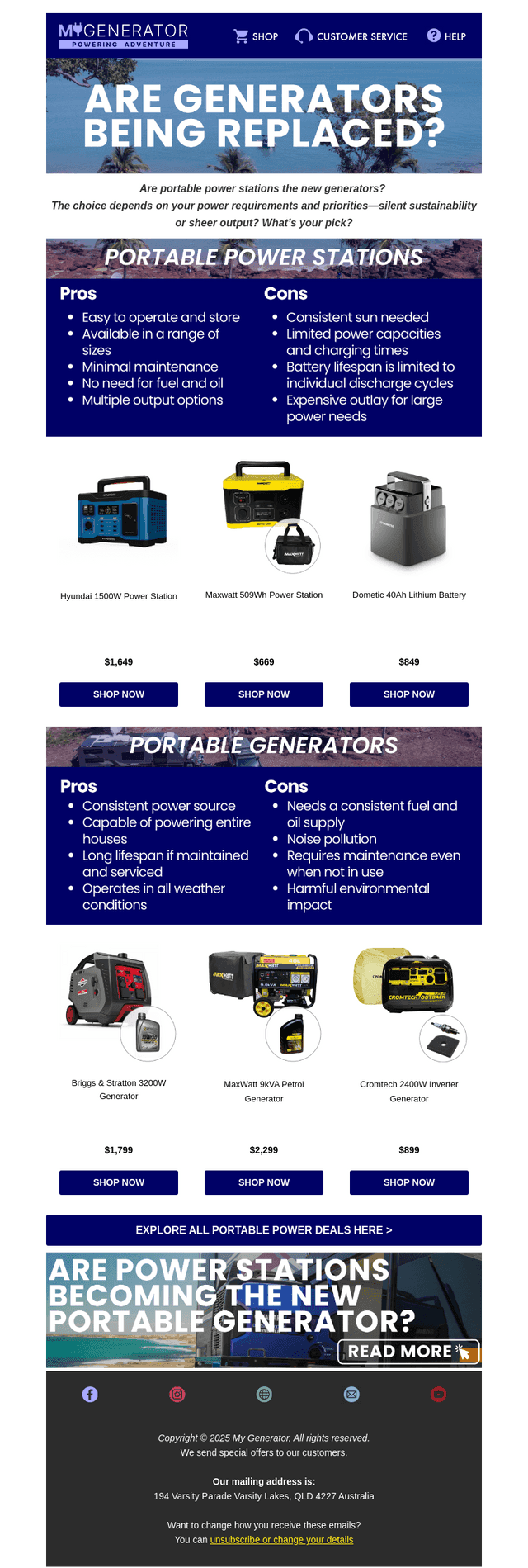 Are Power Stations Replacing Generators? 🤔