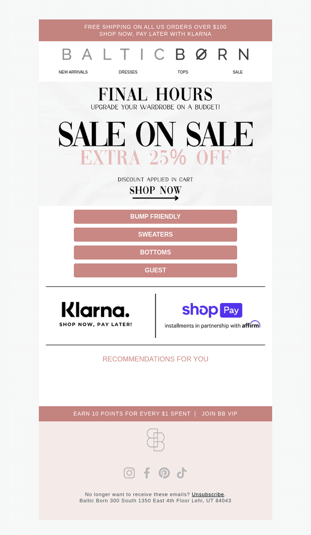 ⚠️ Sale Ends Tonight ⚠️