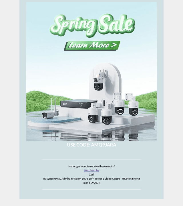 ZOSI Technologies Co. email from Tue, Feb 18, 2025