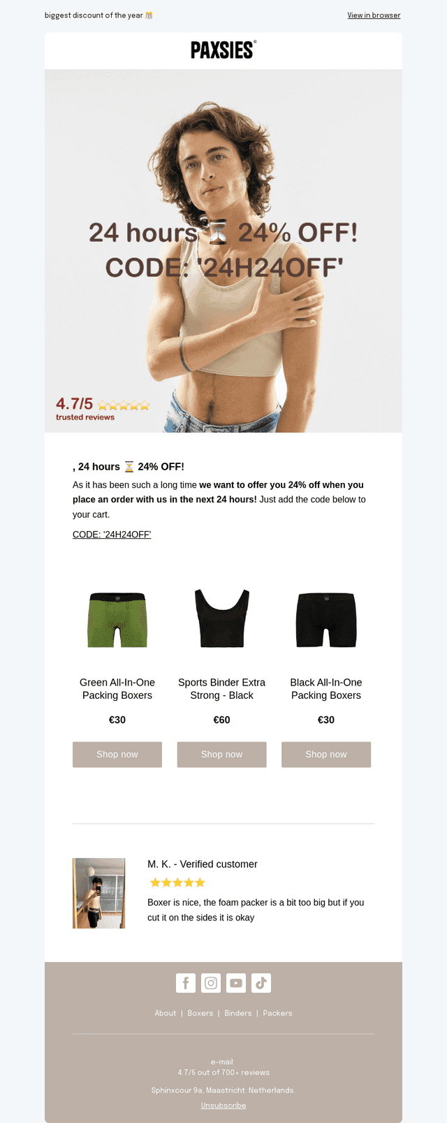 , 24 hours, 24% off ⏳️