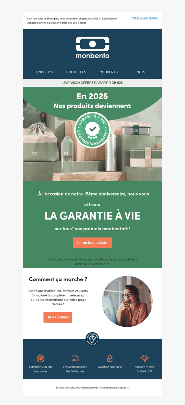 👀 Surprise : monbento® devient garantie à vie