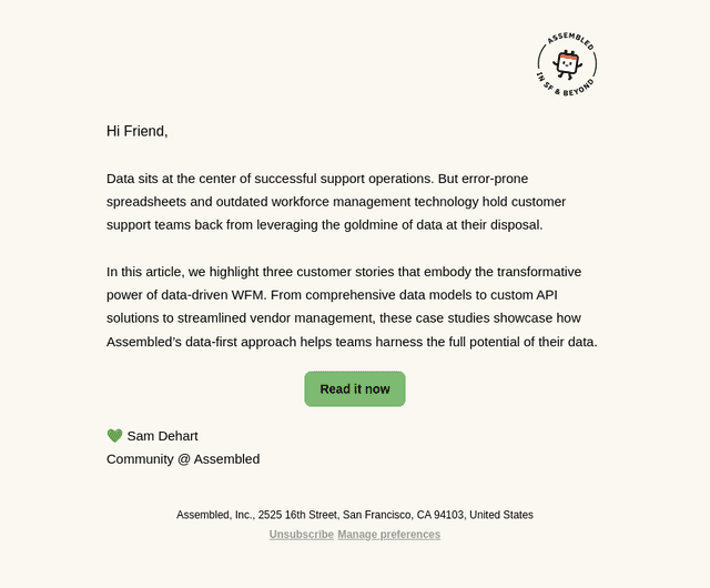The power of data-driven WFM
