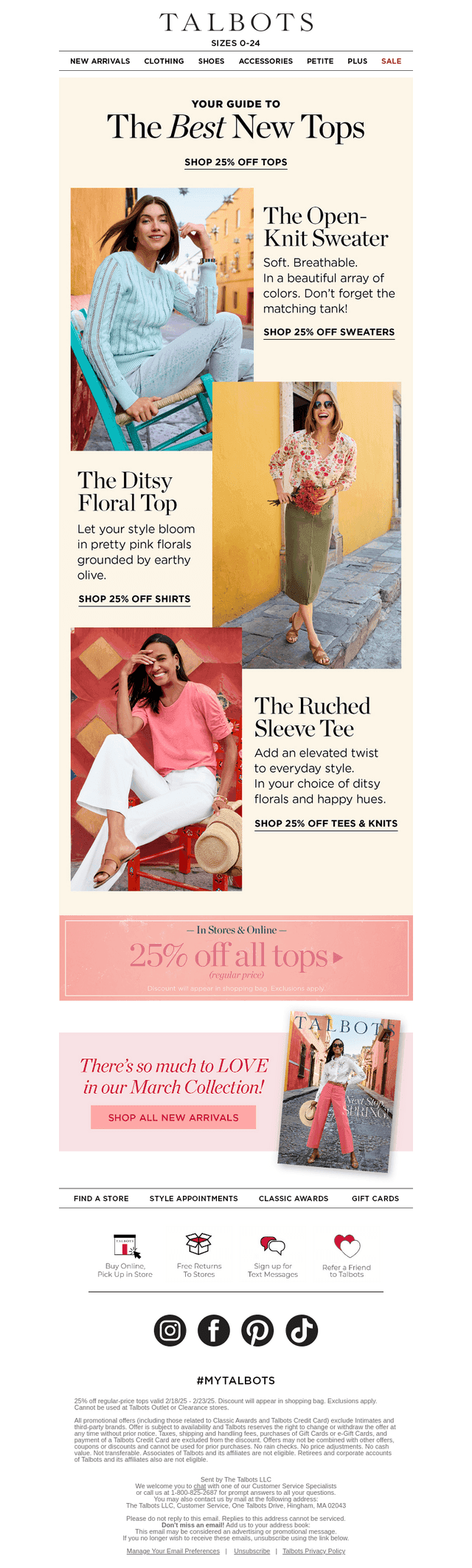 25% off the BEST New TOPS!