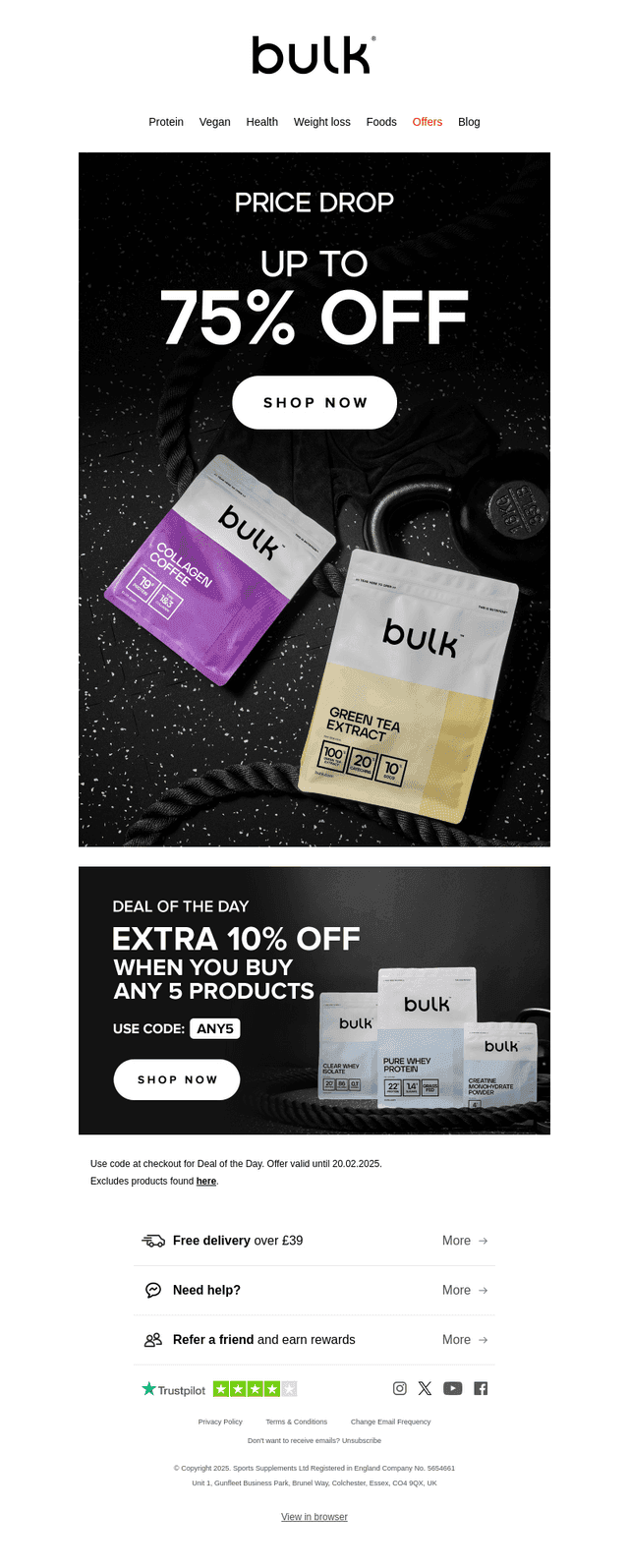 You deserve this: Up to 75% off