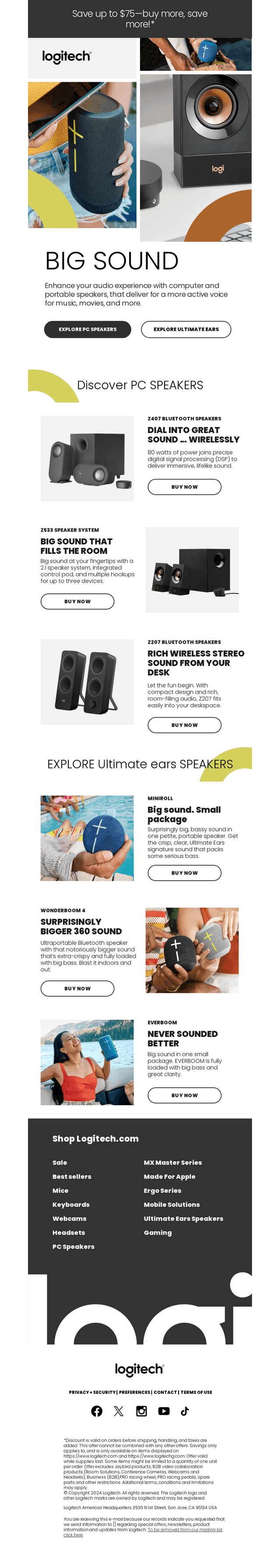 Logitech email from Wed, Feb 19, 2025