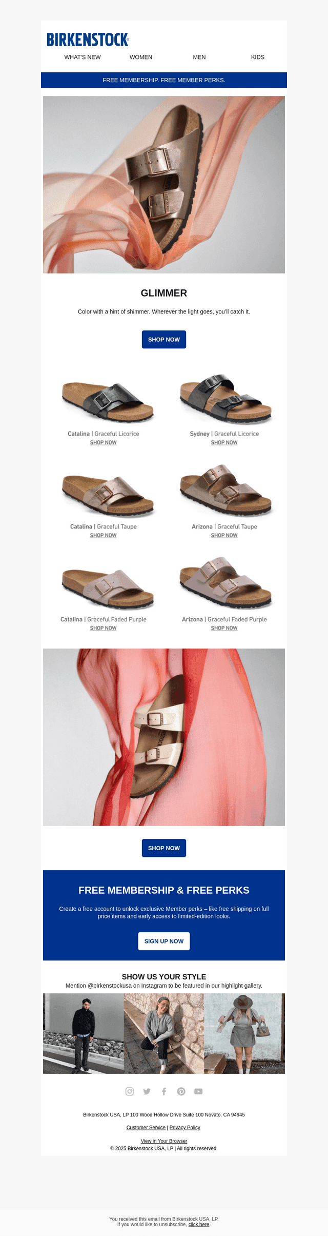 Sandals with shimmer