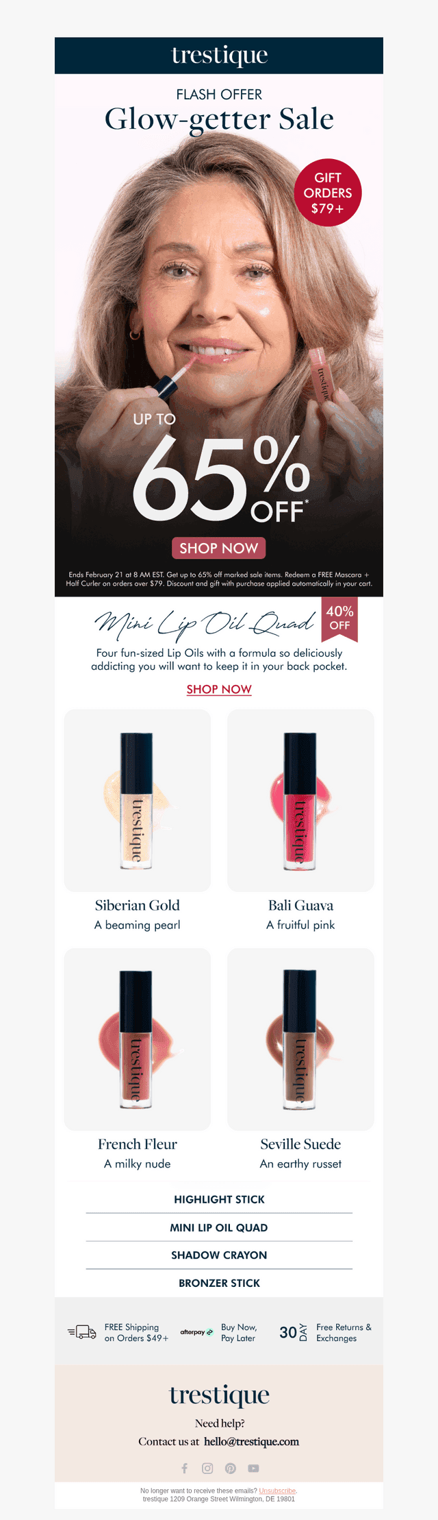 65% OFF | Glow-on & go! 🌟