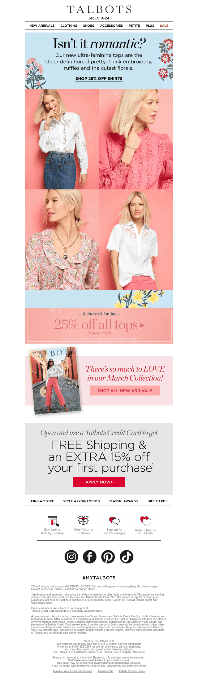 25% off Tops + The Romantic Blouse