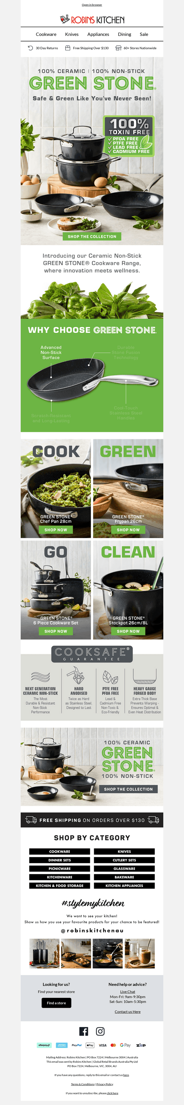 📢 Introducing Baccarat GREEN STONE Cookware