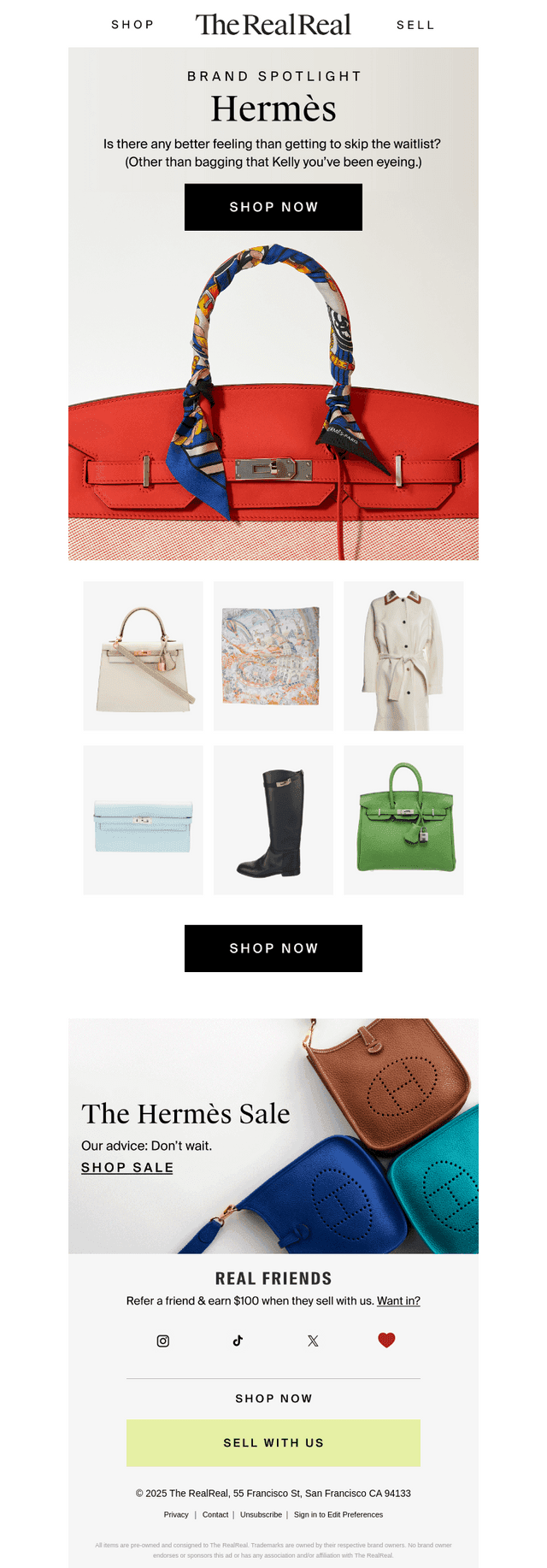 The Hermès Sale