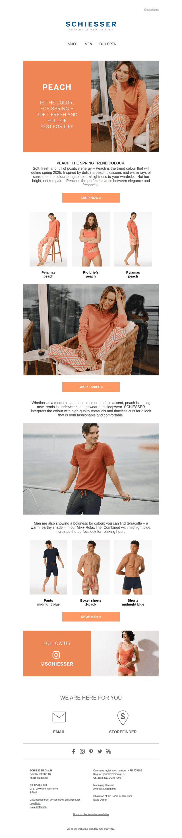 , discover Peach – the trend colour for spring