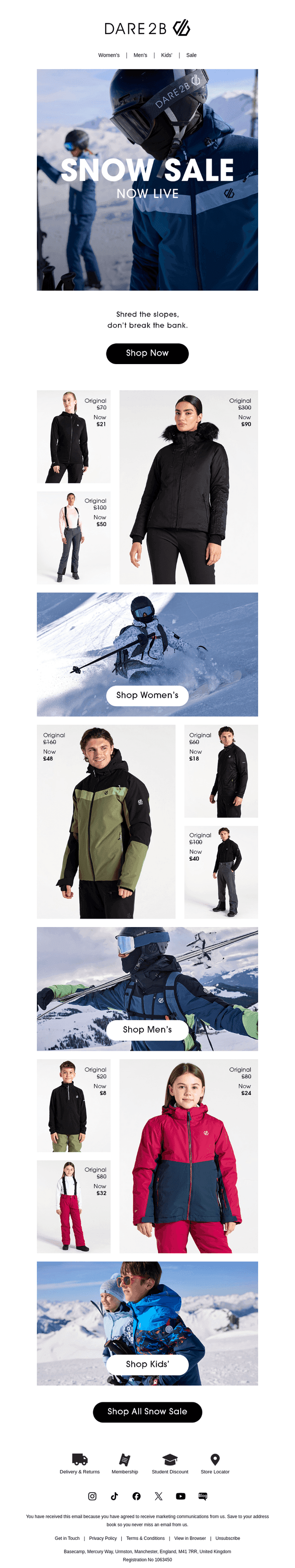 Snow Sale Is Now Live