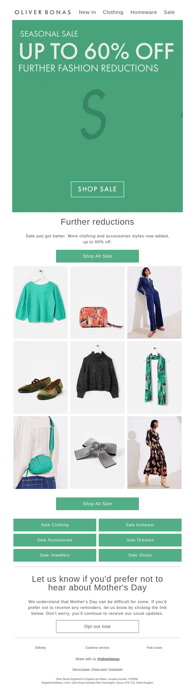 Further reductions | Up to 60% off