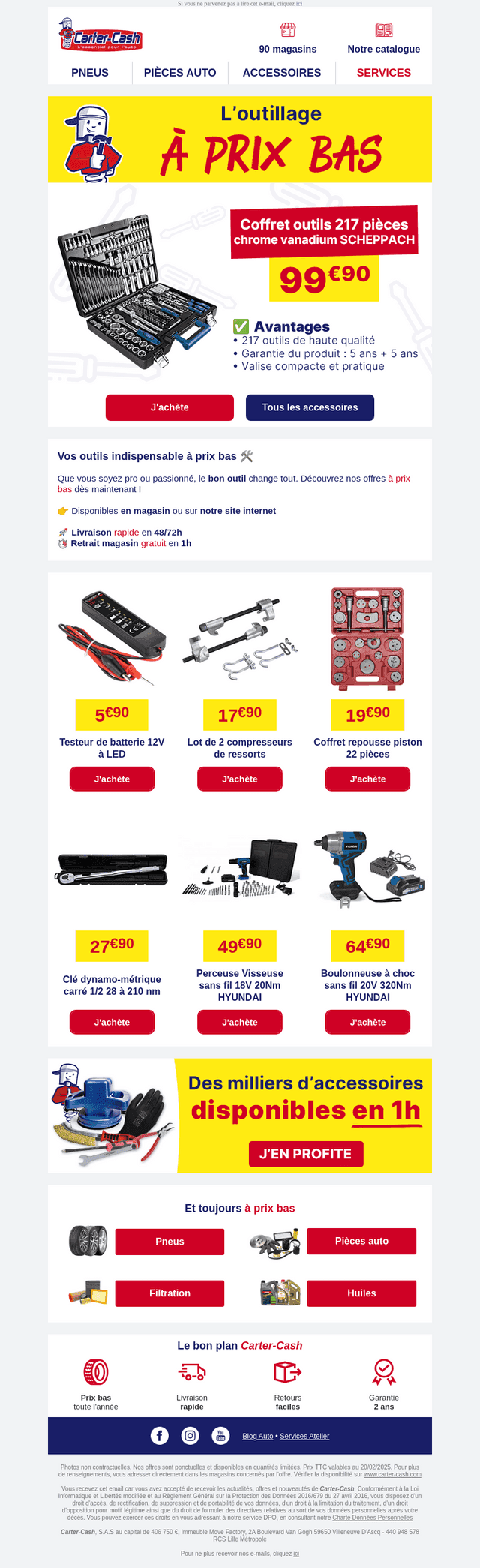 🔧 L'outillage à prix bas !