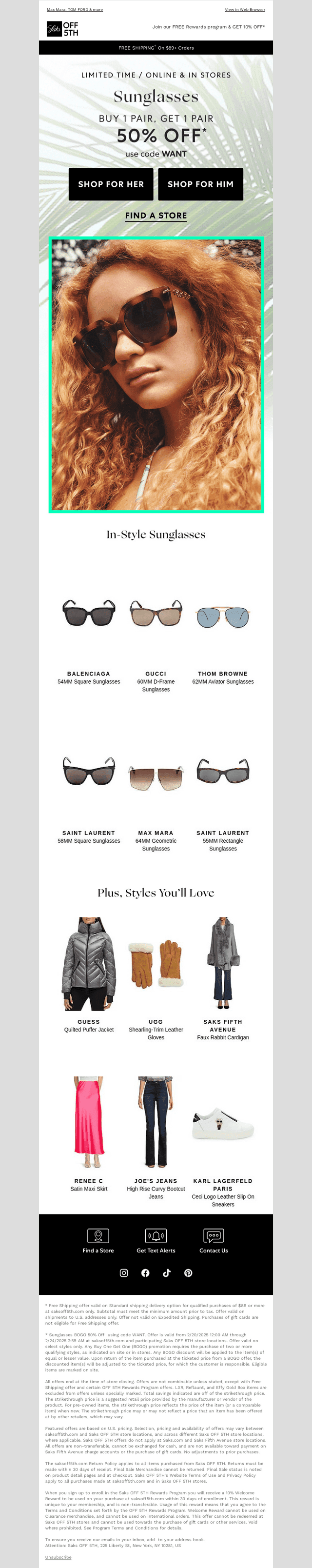 🕶 Buy 1 pair, get 1 pair 50% OFF!