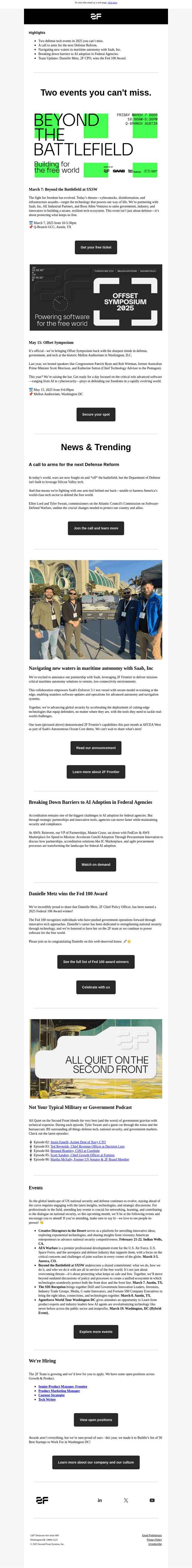 📬 The February 2F Cadre Report Is In