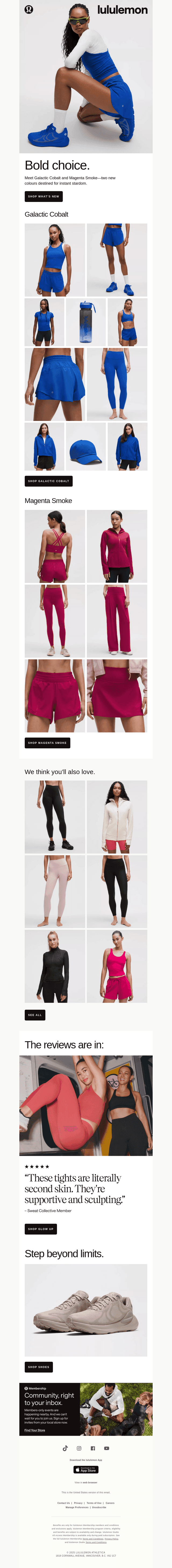 Two new colours, one bold drop