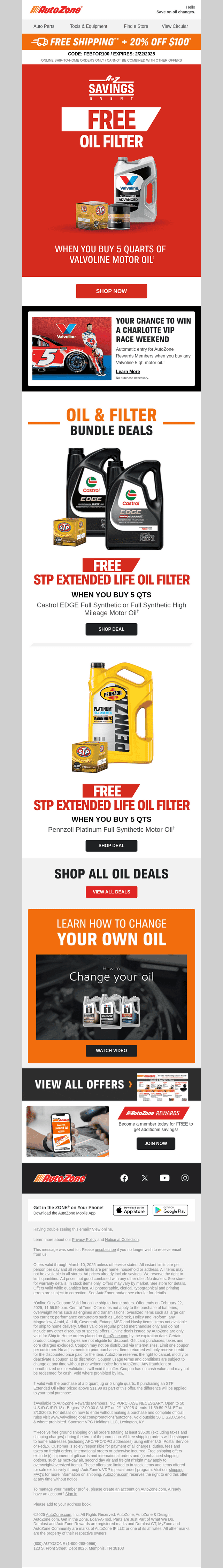 Your Oil Specials are here!