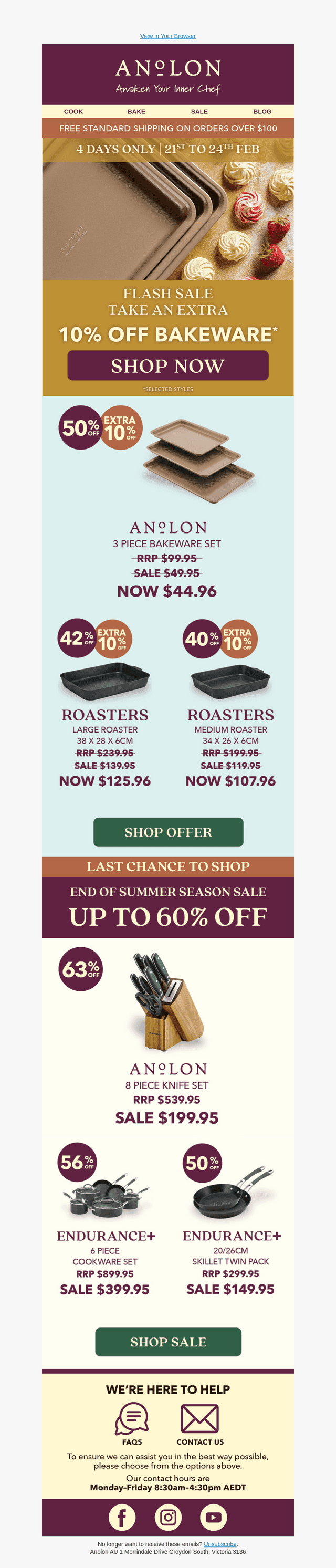 Flash Sale: Take An Extra 10% Off Bakeware*
