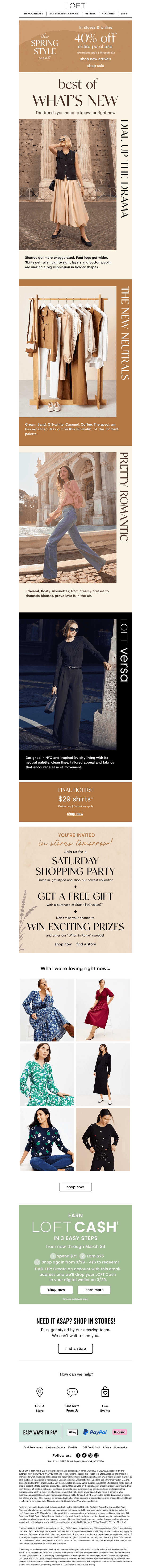 The Spring Style Event: $29 shirts ends tonight!