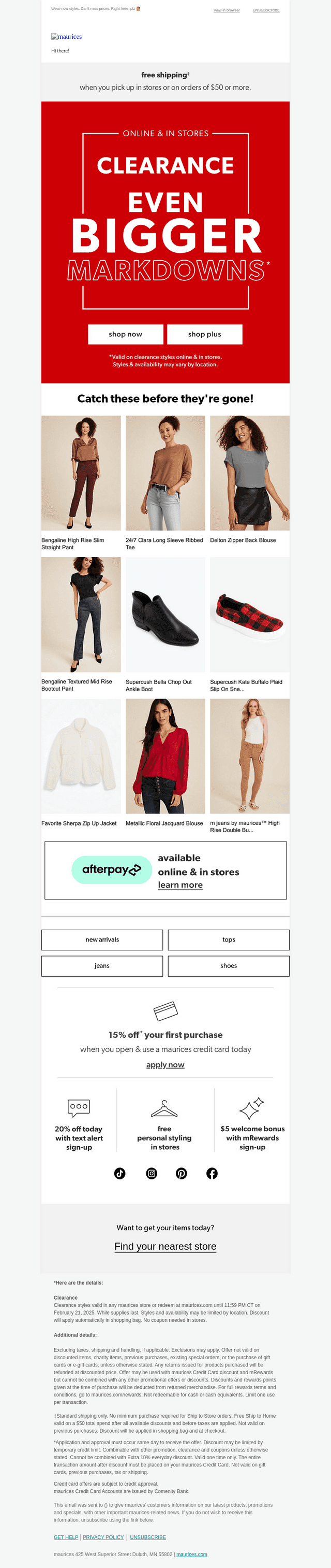Even BIGGER markdowns just landed (yay).