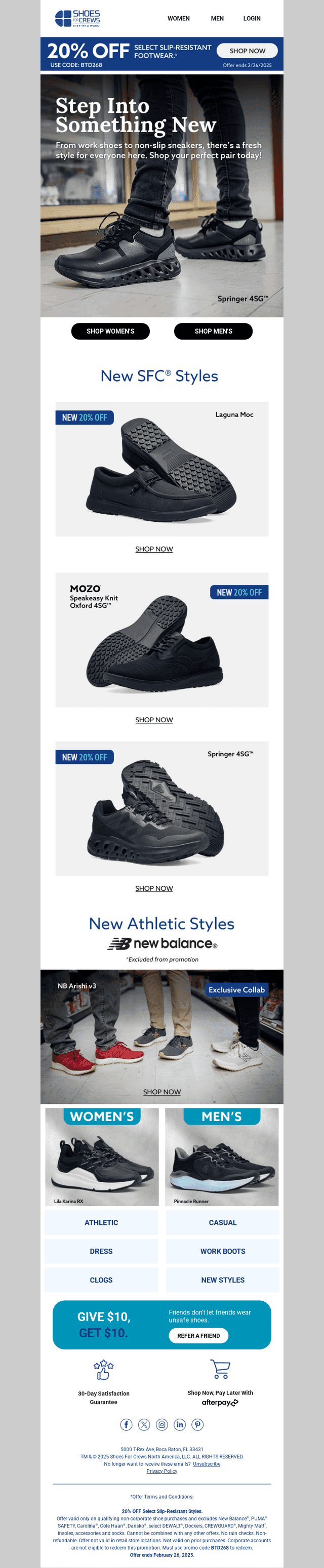 20% off Fresh, NEW Styles!