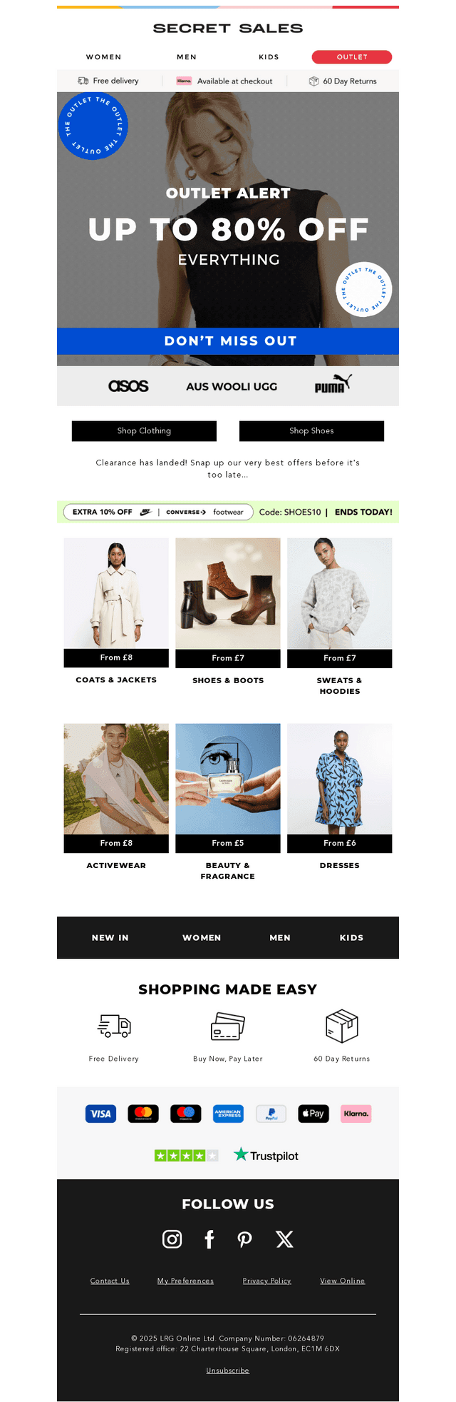 CLEARANCE | Up to 80% off everything | Act fast!