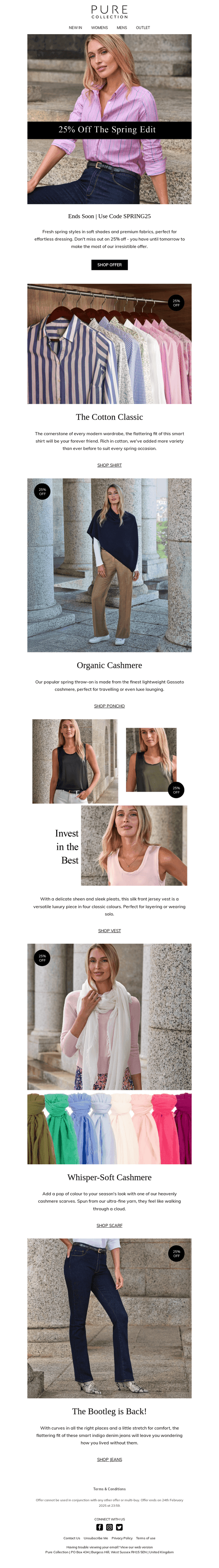 Ends Soon | 25% Off The Spring Edit