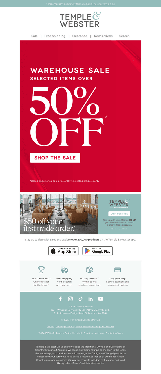 📉 Over 50% Off? Not for Long!