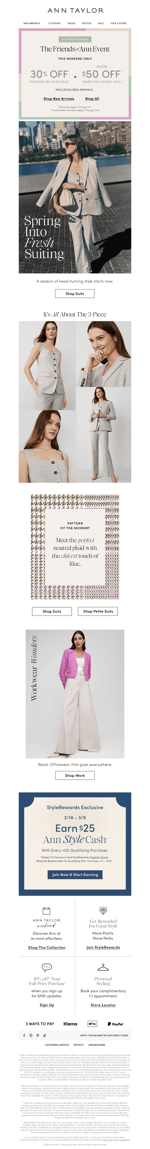 A Special Offer On Spring Styles (Suiting Included)