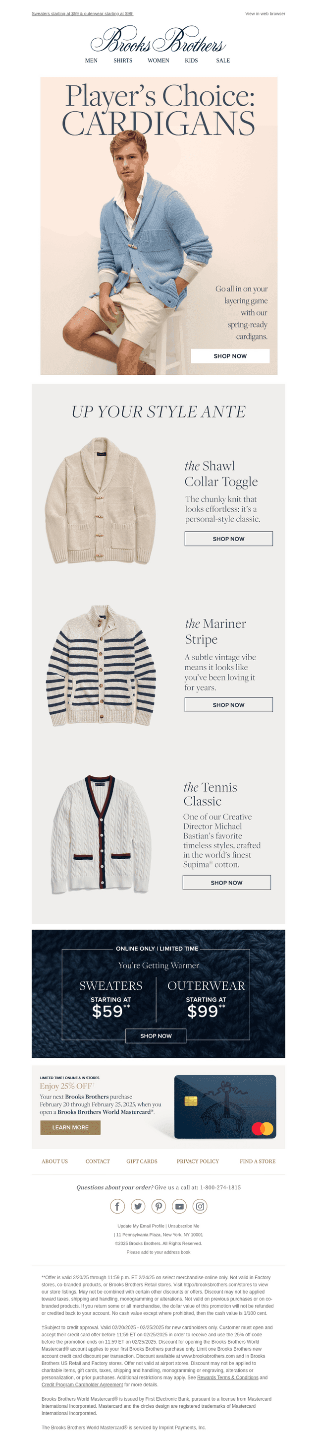 How to play your cardigans right
