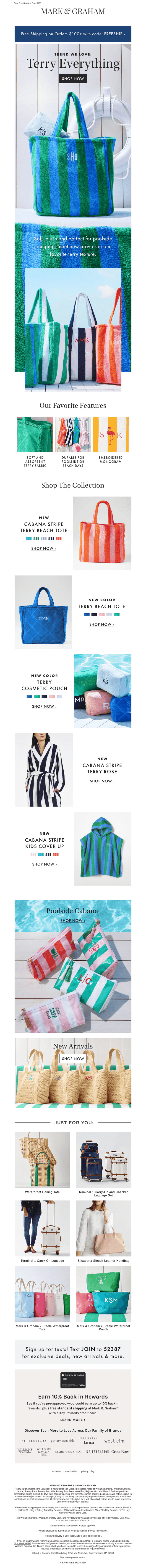 NEW Styles: The Terry Collection​