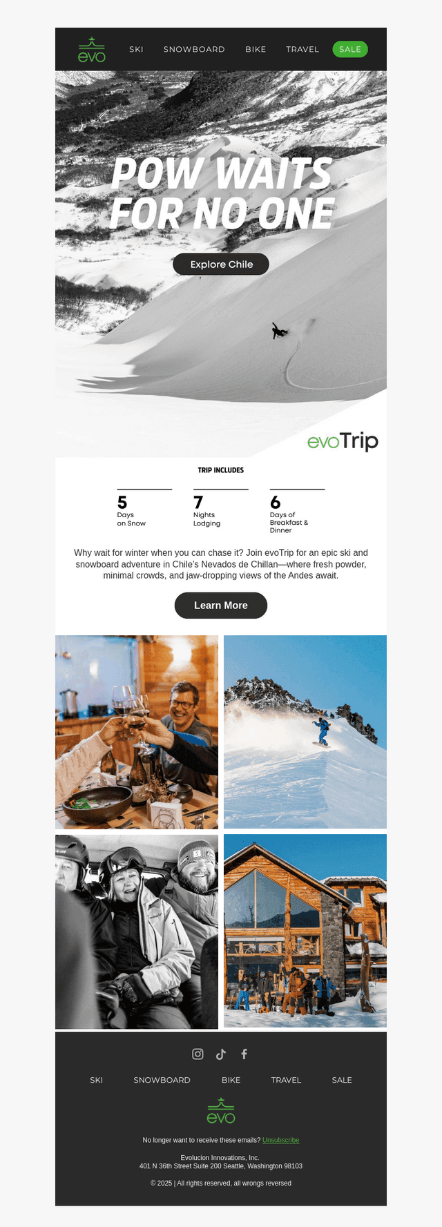 Book Now and Save $300 on evoTrip Chile