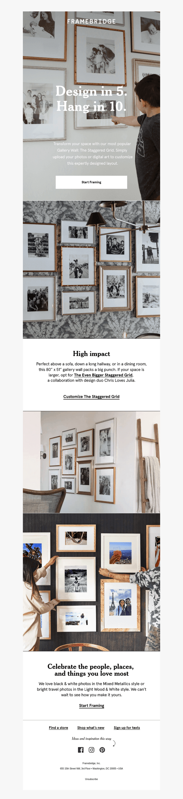 Gallery wall in no time at all
