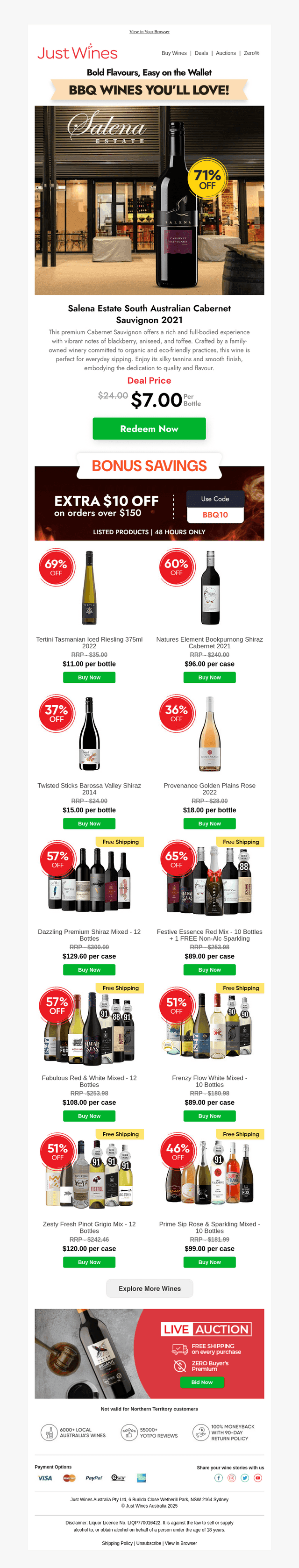 🤯$7 for Premium SA Cab Sav 2021?
