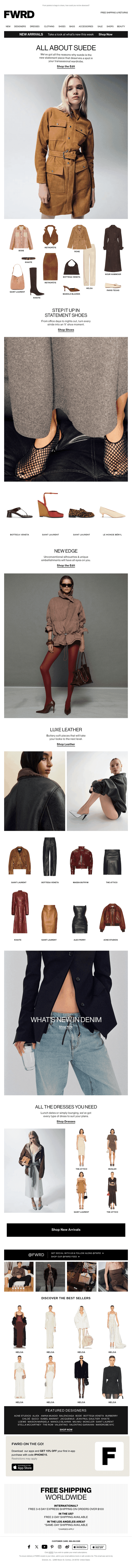 Everything in SUEDE, please