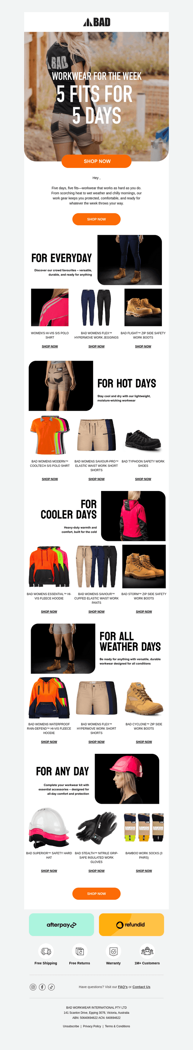 Hey , Your Workweek Uniform, Sorted ✔️