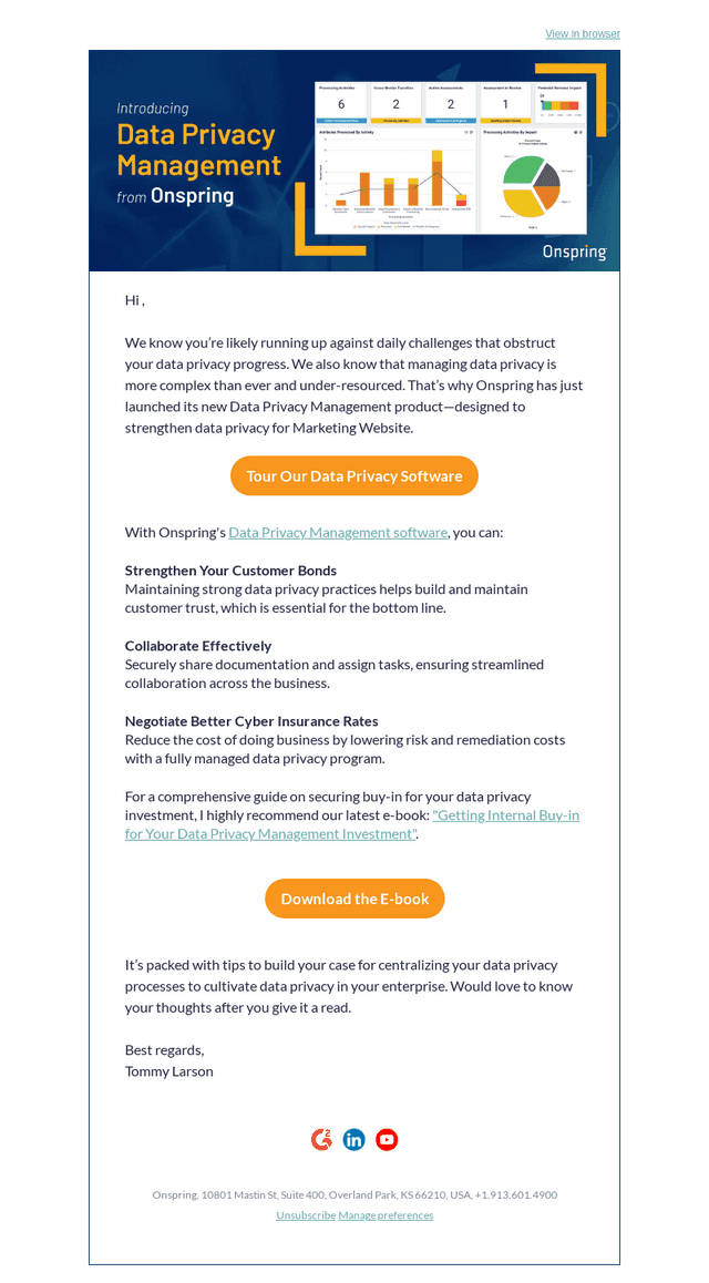 👉 Build a holistic data privacy program that delivers ROI from the start.
