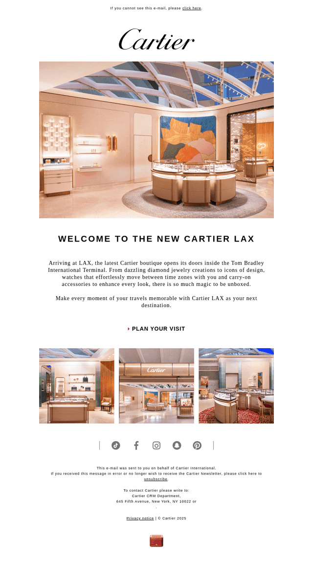 Now Open: Cartier at LAX