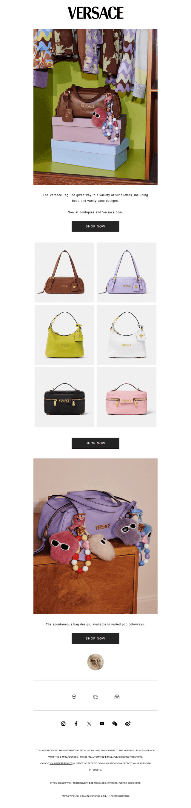 Versace Tag Bag: Pack and Go