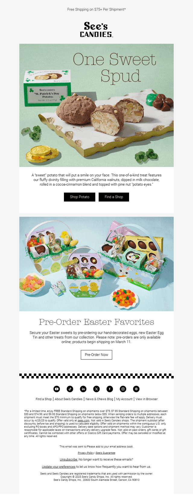 🥔 Our St. Patrick's Day Potatoes Are Back! 🥔