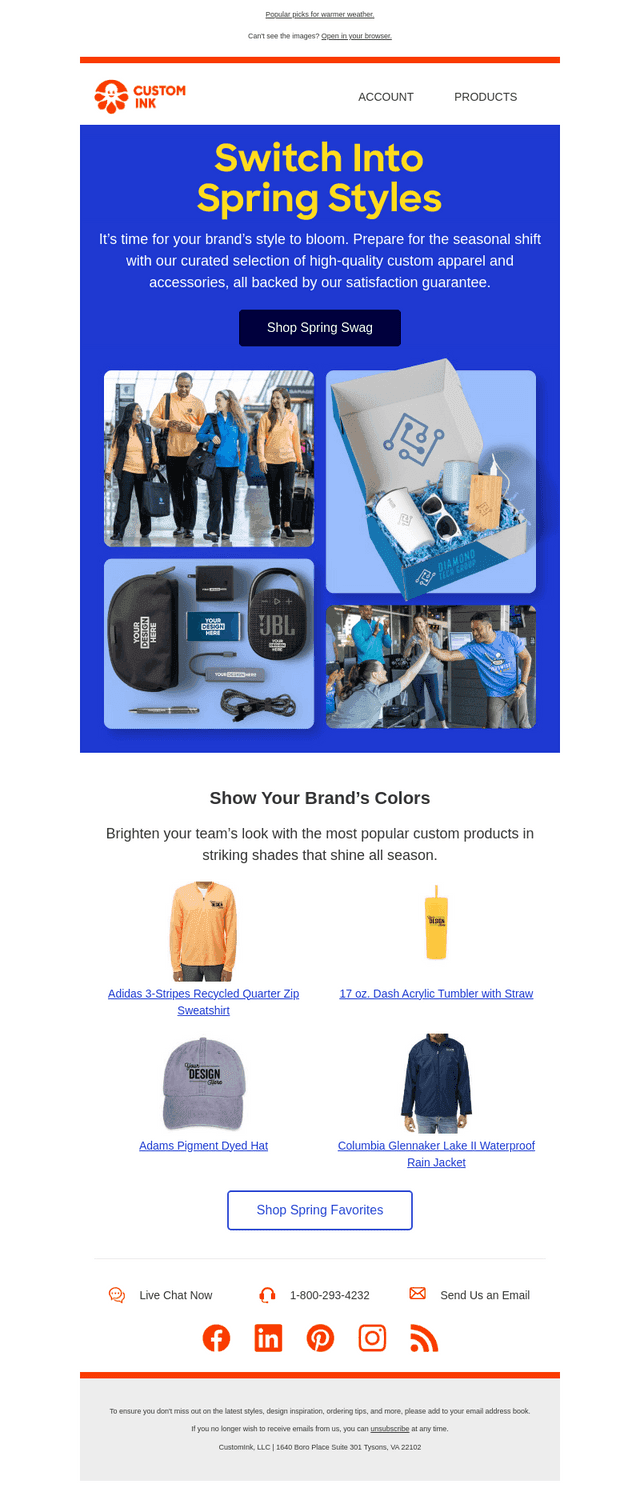 Stay ahead with spring swag