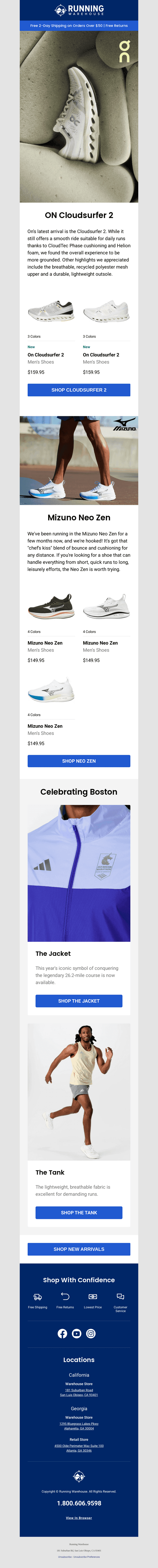 New Arrivals from On, Mizuno & More