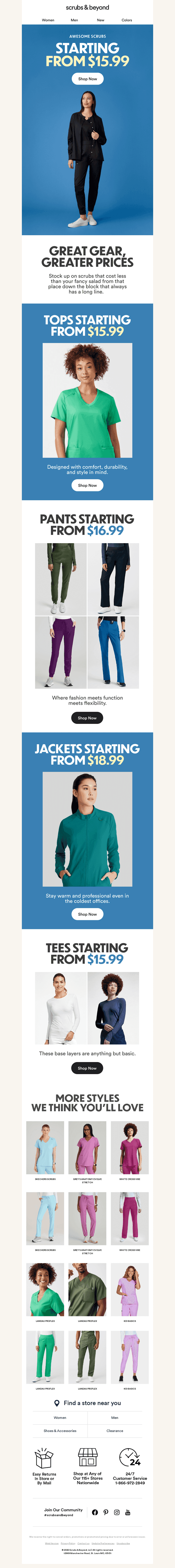 Scrubs From $15.99!