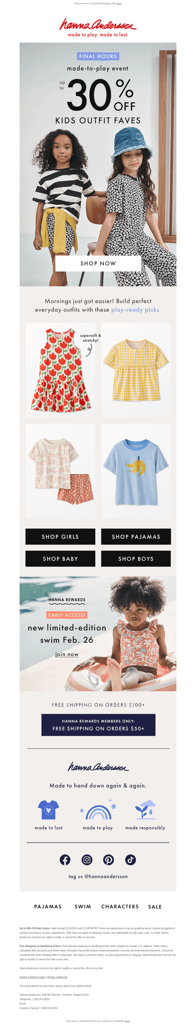 Final Hours: Up To 30% Off Spring Outfit Essentials