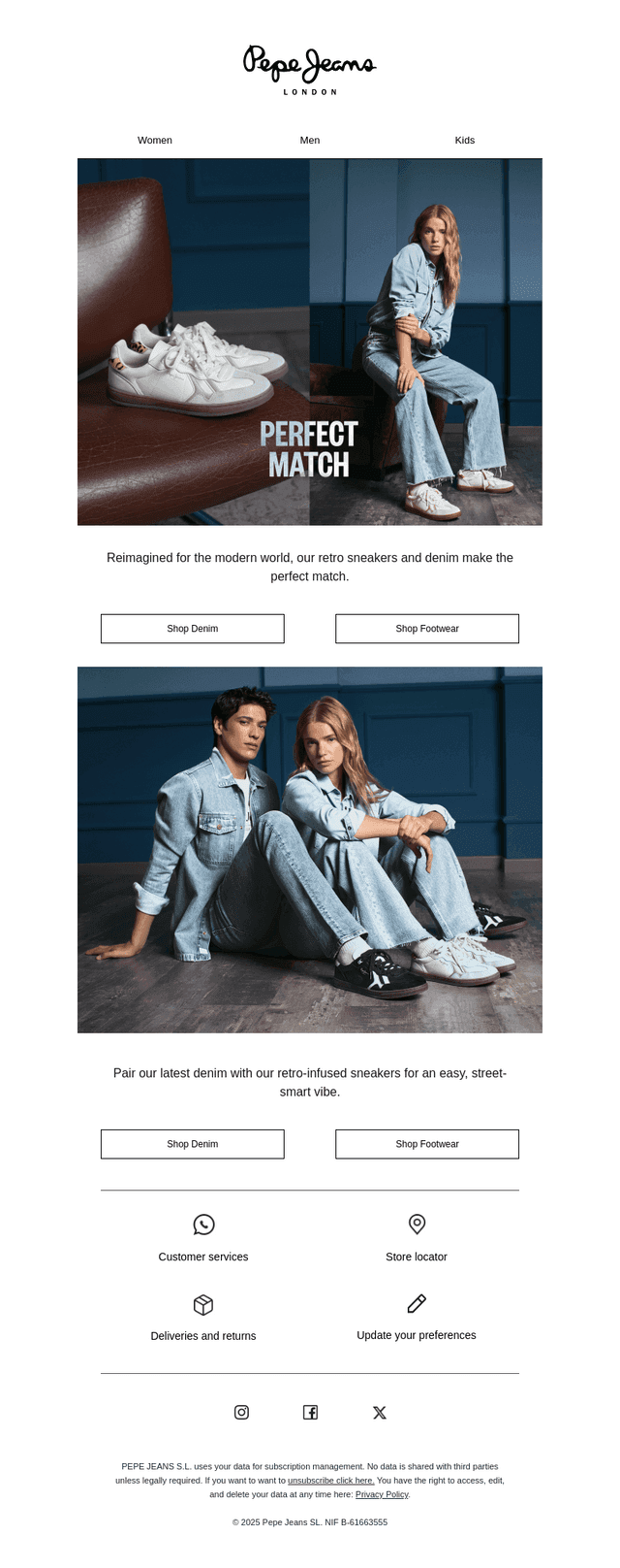 Denim & Retro Sneakers