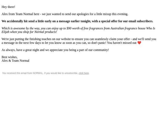 Normal email from Tue, Feb 25, 2025