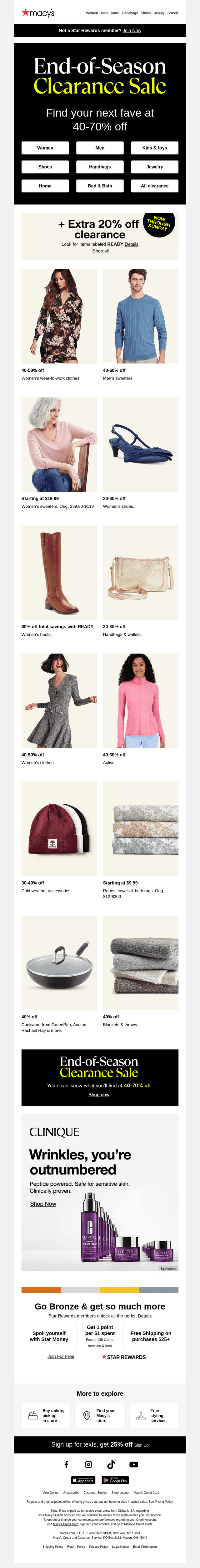 Up to 70% off clearance! ✨ Find 100+ new markdowns
