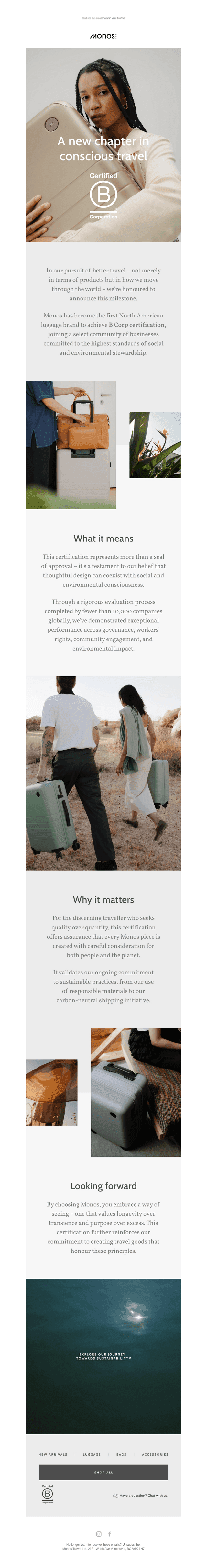 A milestone in mindful travel